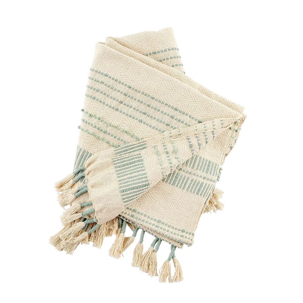 Stylish Beach House Throw Aqua Trusted