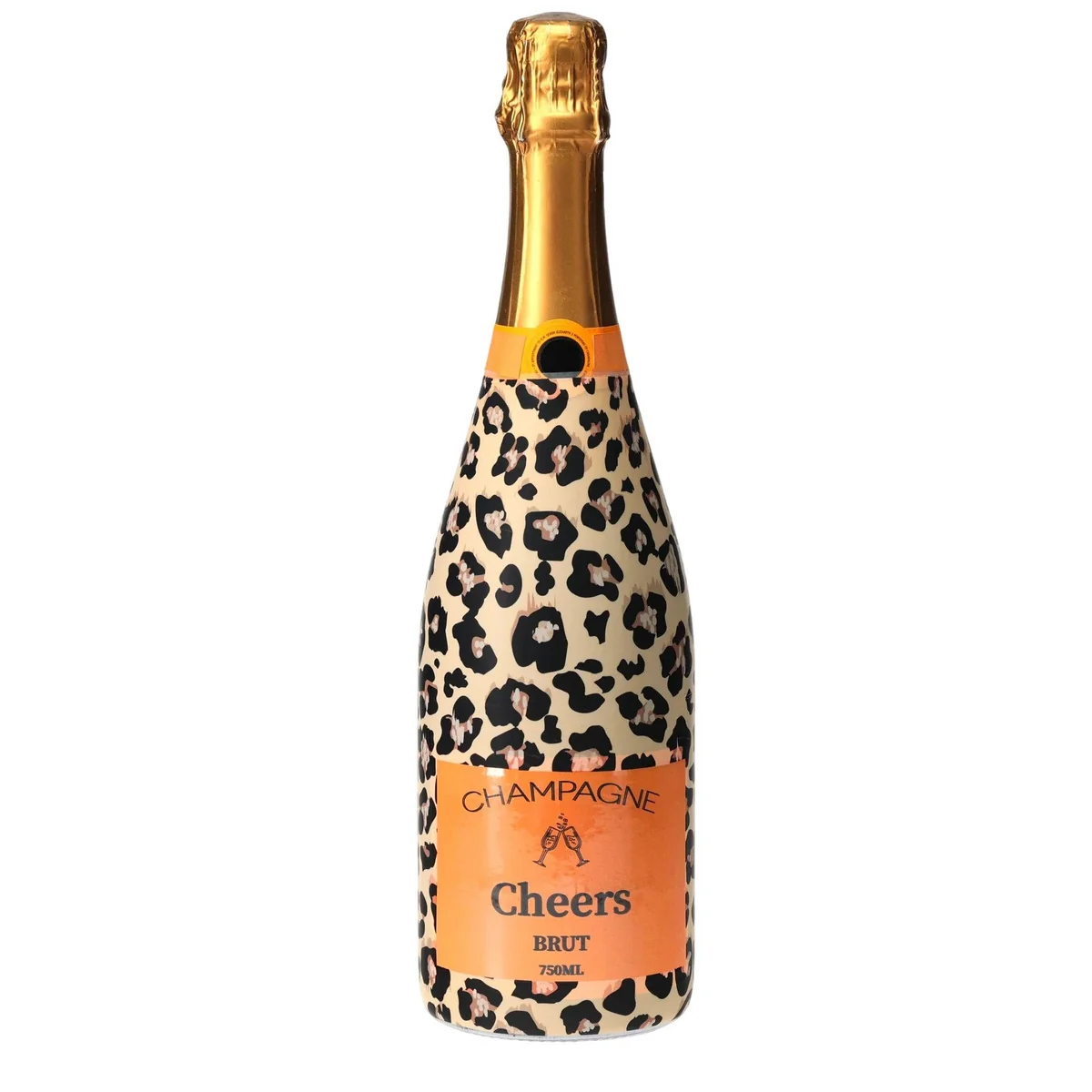 Dependable Tan Leopard Champagne Bottle Wrap Fine Crafted