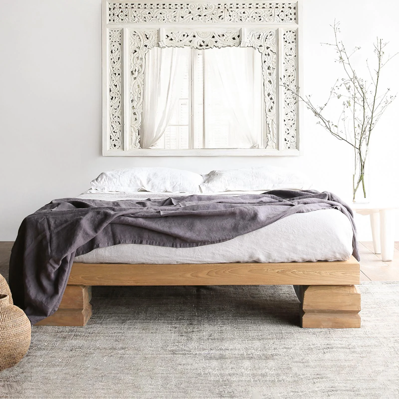 Responsible Umpak Bed Frame Teak – Natural Relaxed