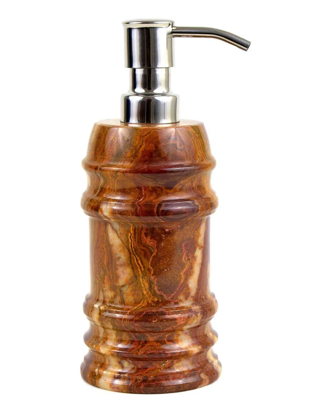 Traditional Multi Brown Onyx Liquid Soap Lotion Dispenser Solid