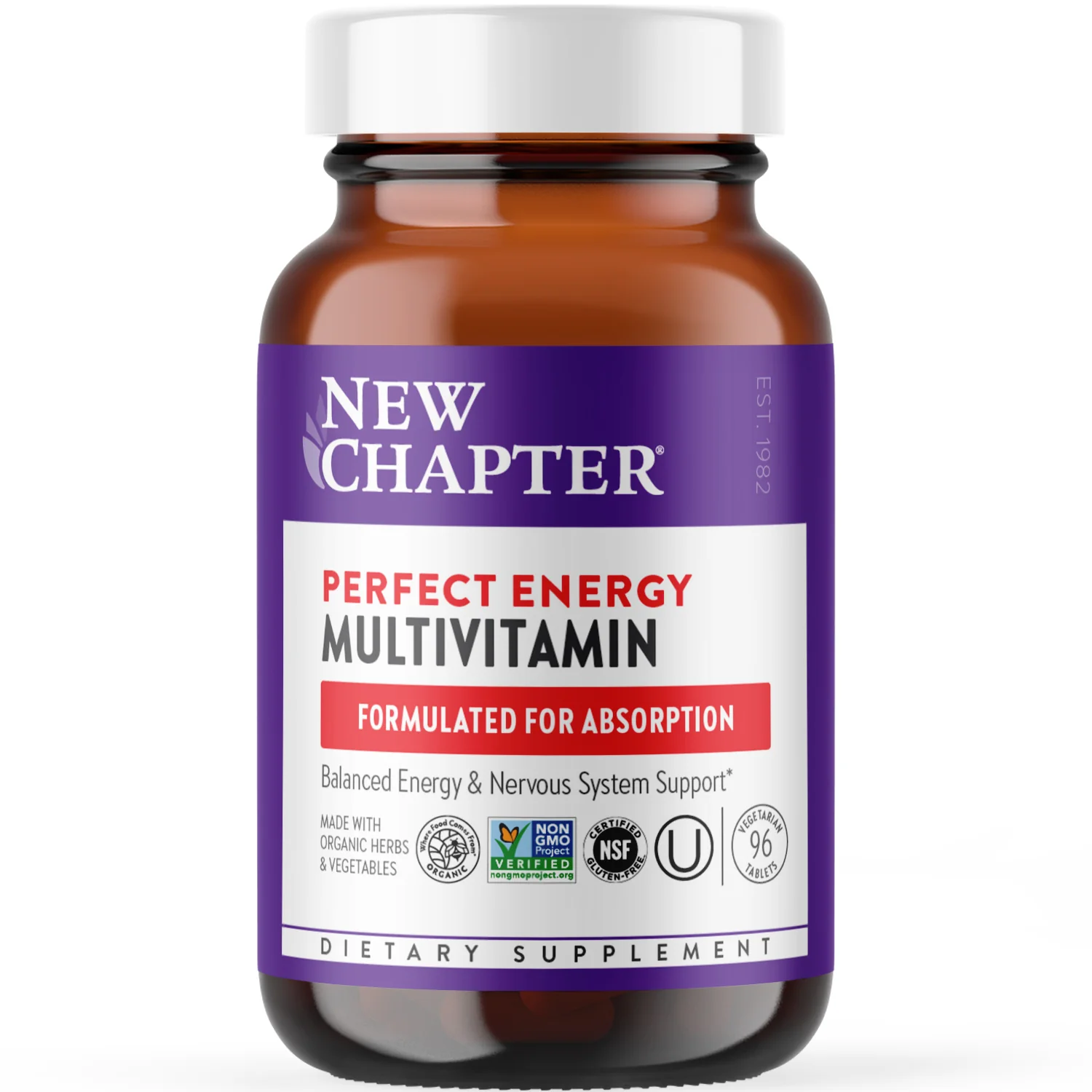 Advanced New Chapter Energy™ Multivitamin with Vitamin B12 Vitamin B6 Vitamin D3 Premium