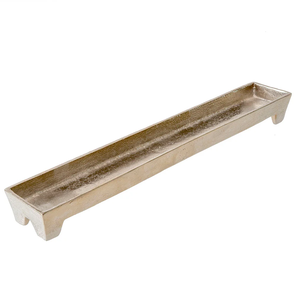 Recyclable Footed Tray L Silver World-Class