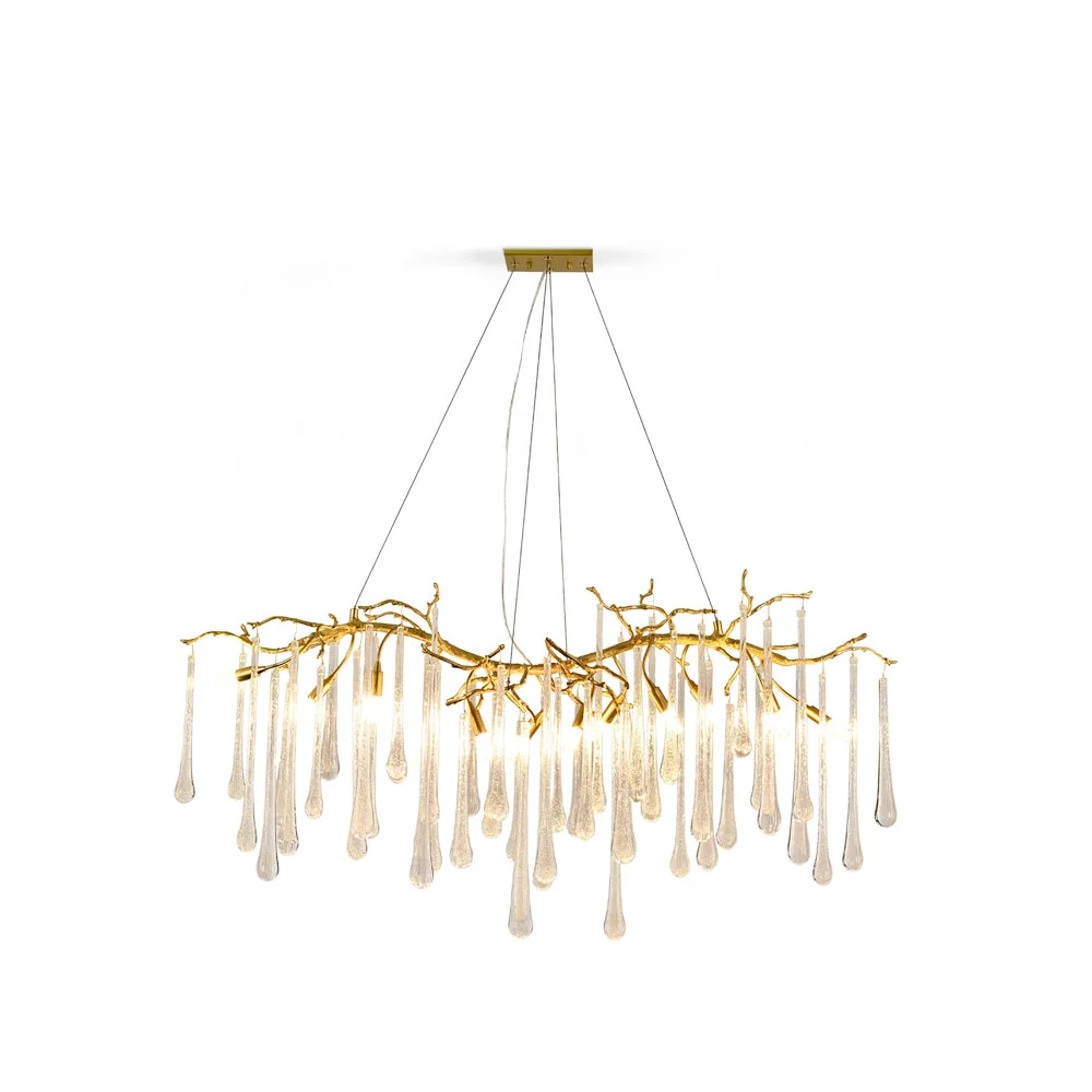 Contemporary Aqua Makrama Chandeliers Durable