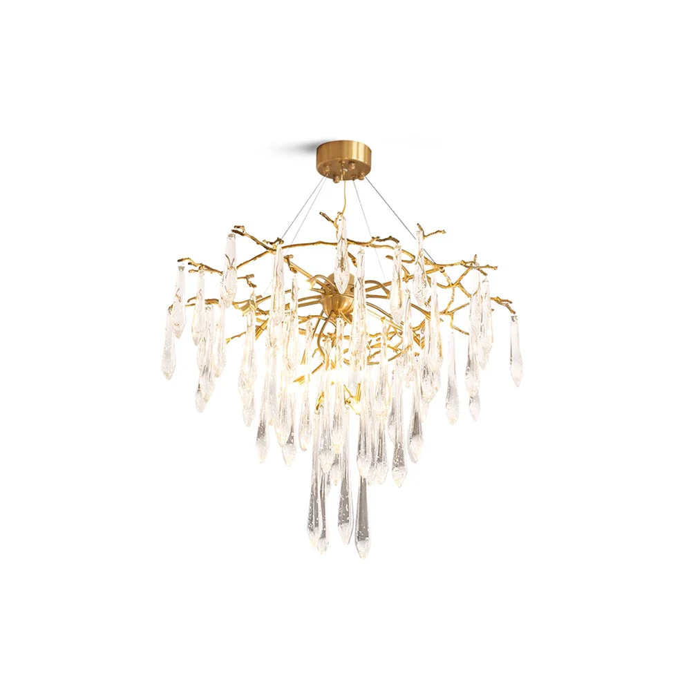Organic Icicle Crystal Chandelier Efficient