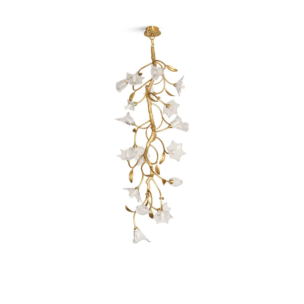 Fine Crafted Flower Craftsman Chandelier Crafted