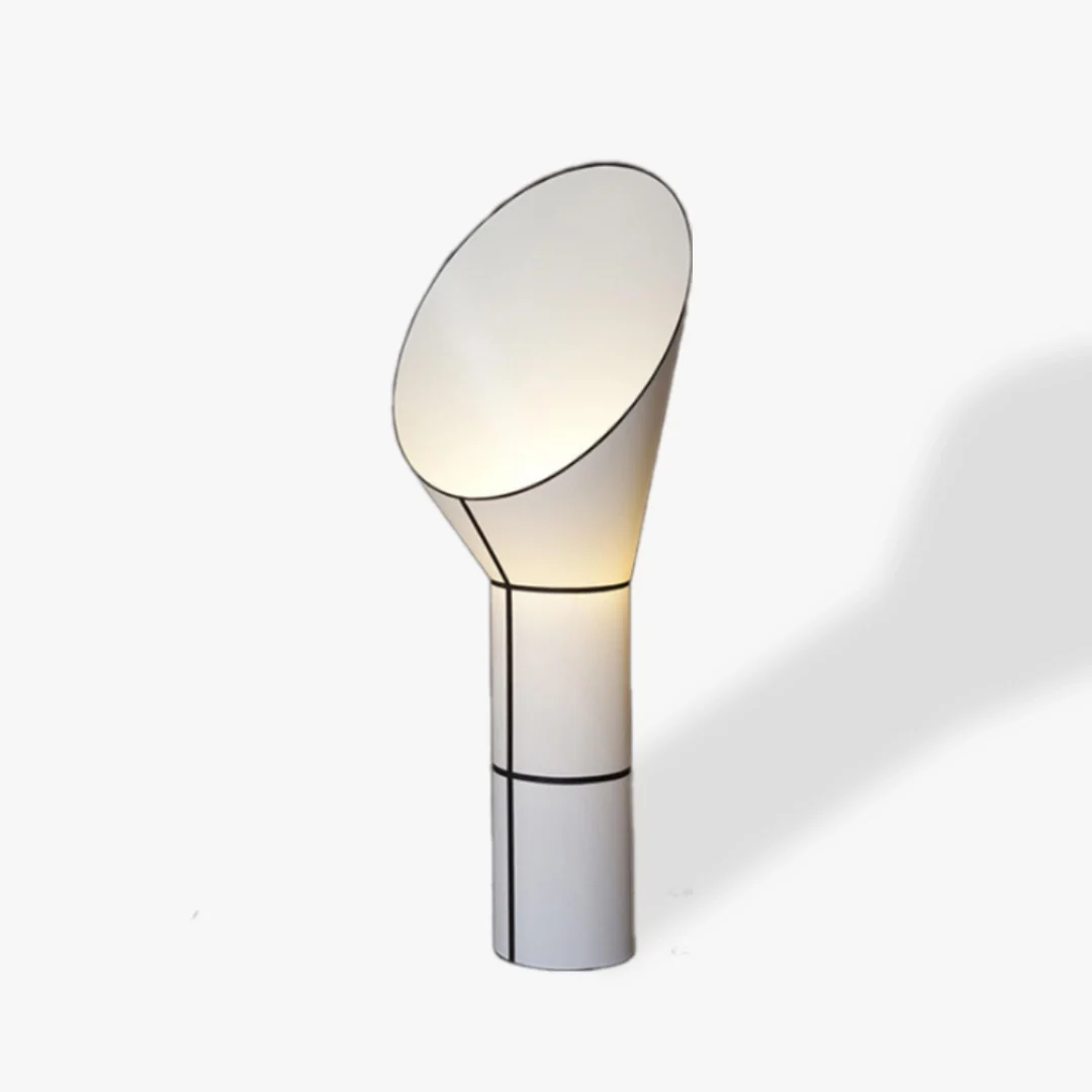 Classic Cylinder Horn Floor Lamp Pure