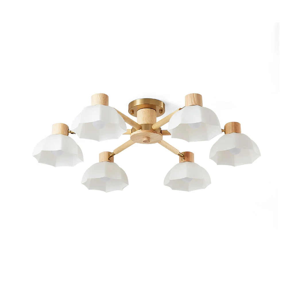 Crafted Floral Ceiling Light Refined
