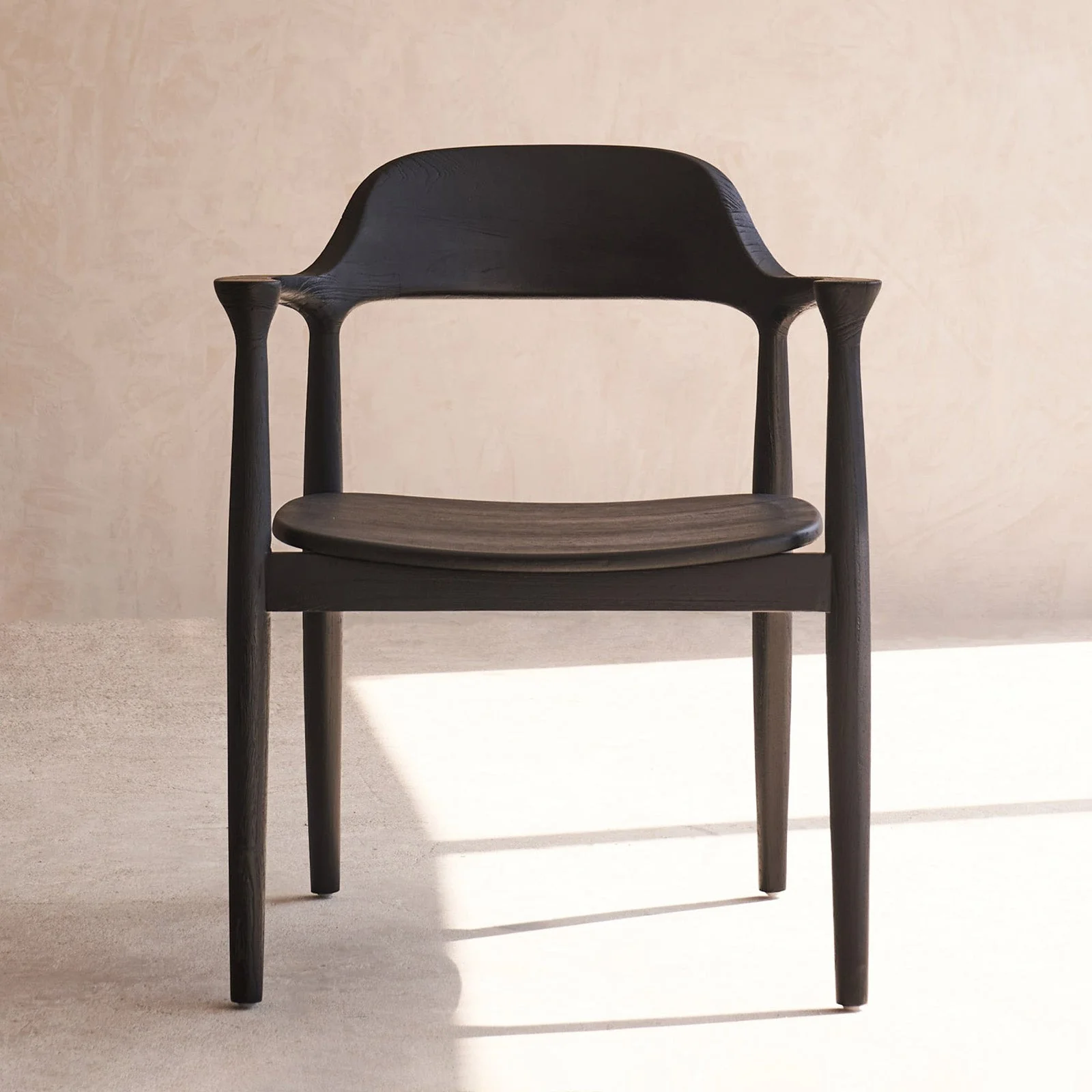 World-Class Raku Dining Chair Teak – Black Versatile