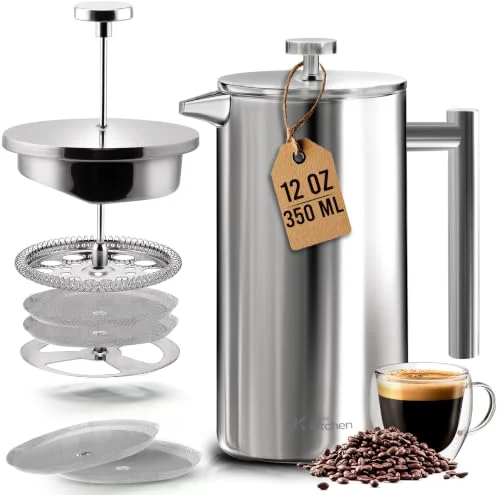 Innovative 304 Grade Stainless Steel French Press 12 Oz Sophisticated