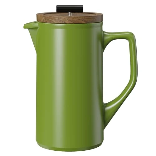 Functional Ceramic French Press 22oz 22 Ounce Clean