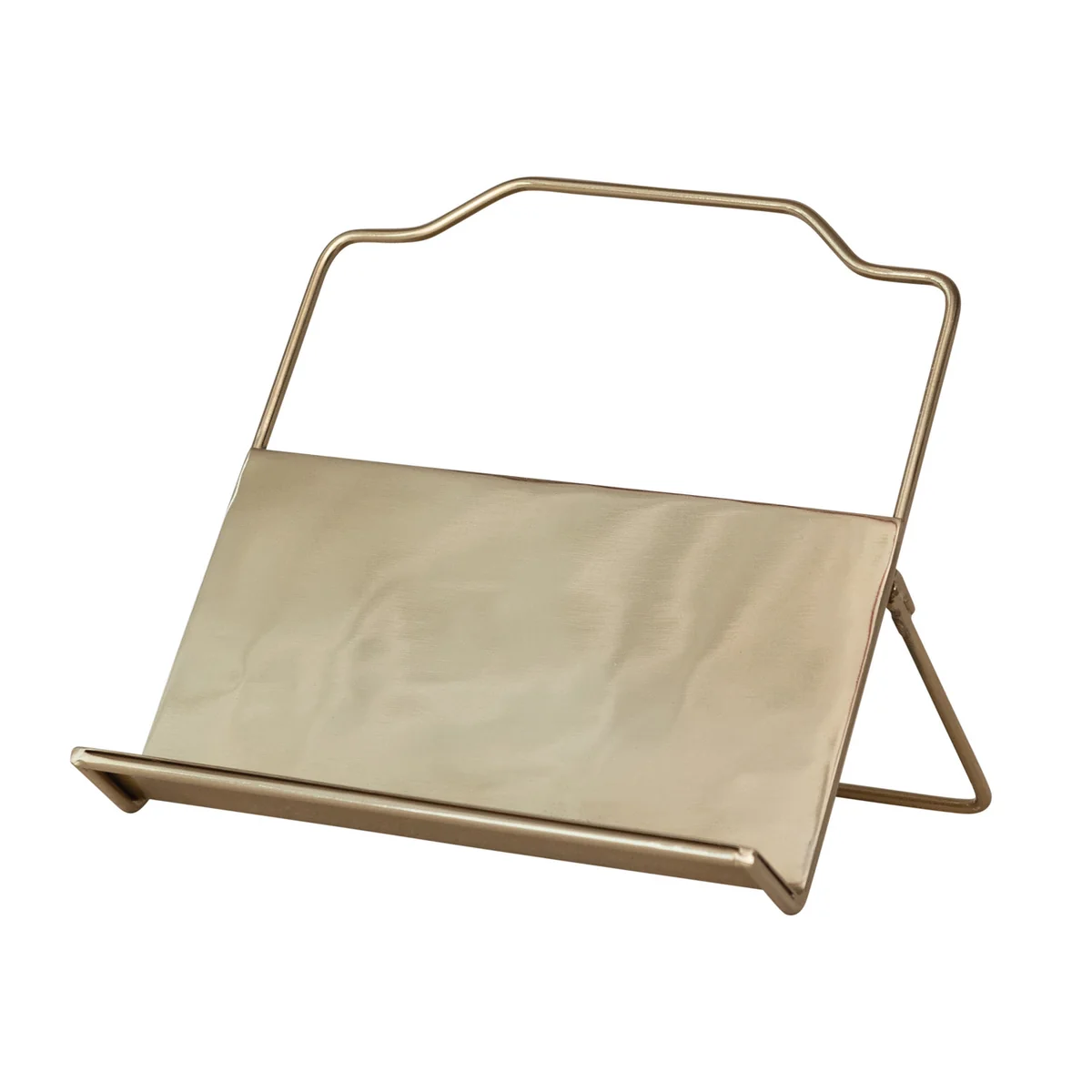 Smooth Standing Foldable Gold Finish Metal Book Holder Breathable