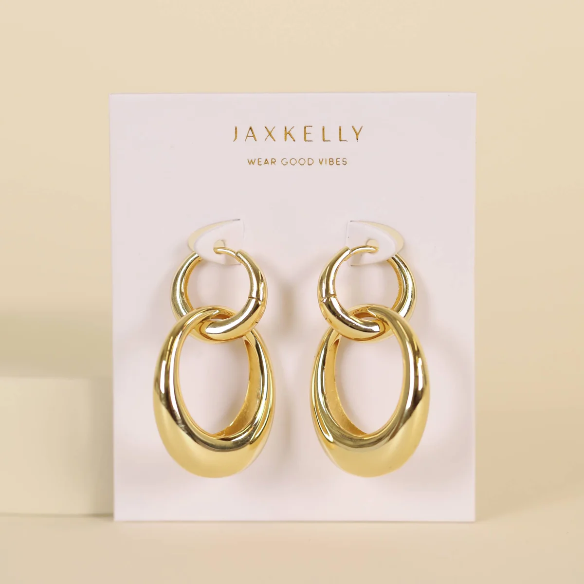 Detailed Gold Hoop Coupled Earrings Efficient