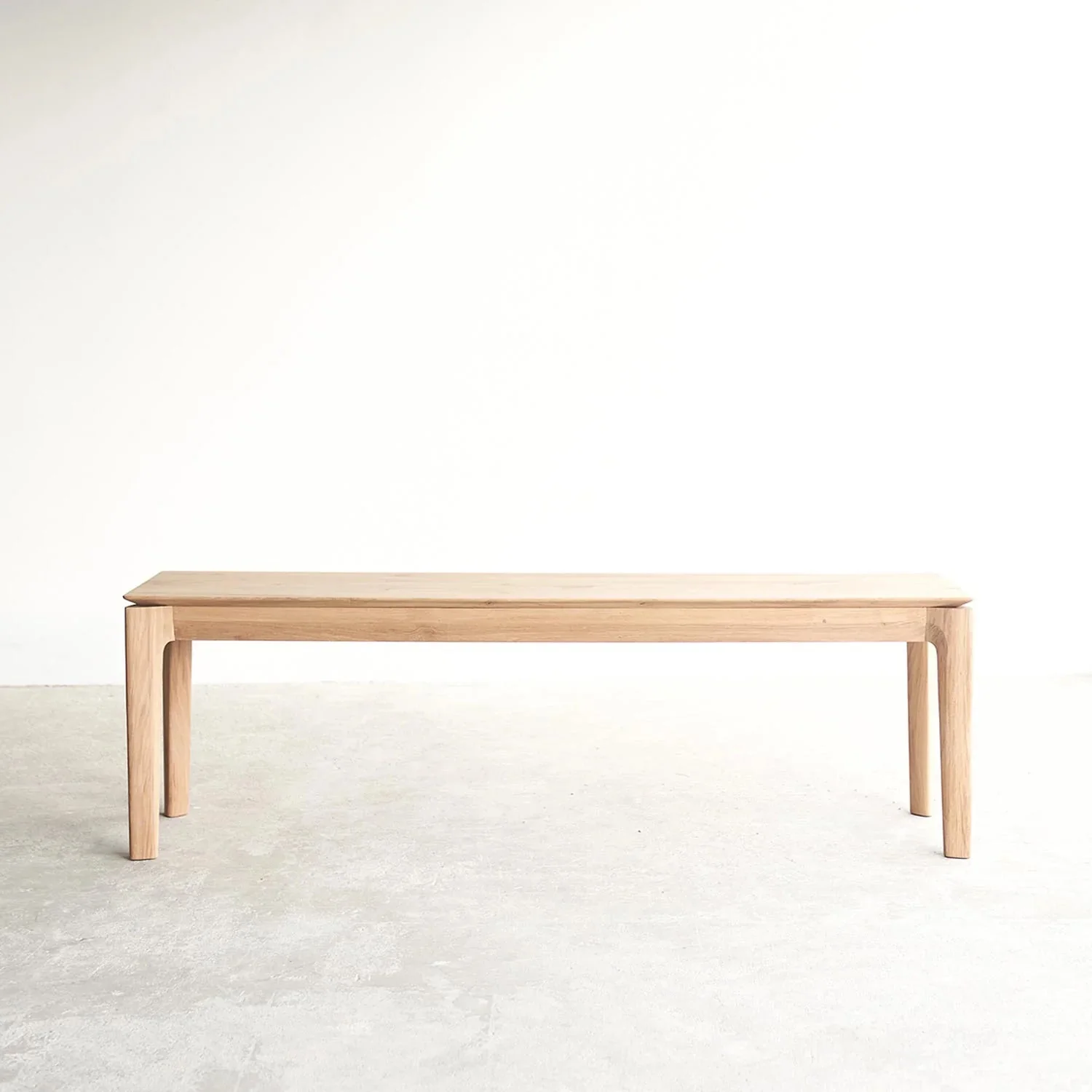 Contemporary Bok Bench Natural Oak High-Quality
