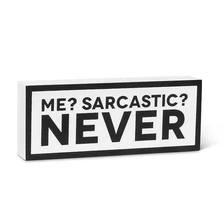 Comfortable Me Sarcastic … Wooden Block Breathable