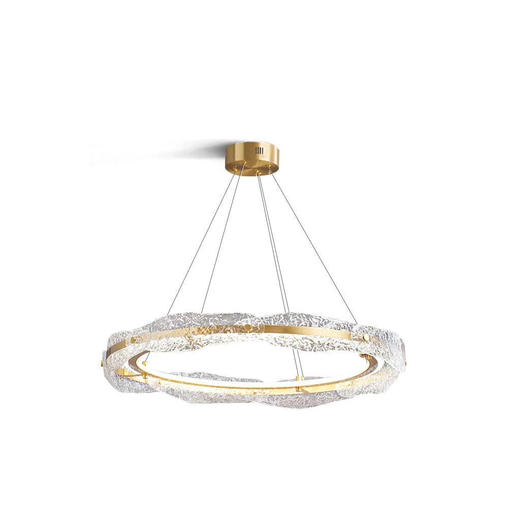 Lightweight Water Ripple Chandelier Organic
