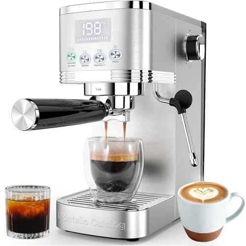 Smart Espresso Machine with Adjustable Extraction Temperature First-Class