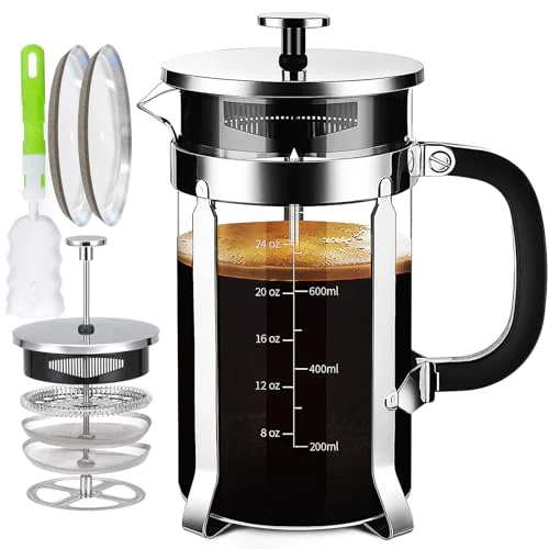 Efficient French Press Coffee Maker 304 Stainless Steel Coffee Press Luxury