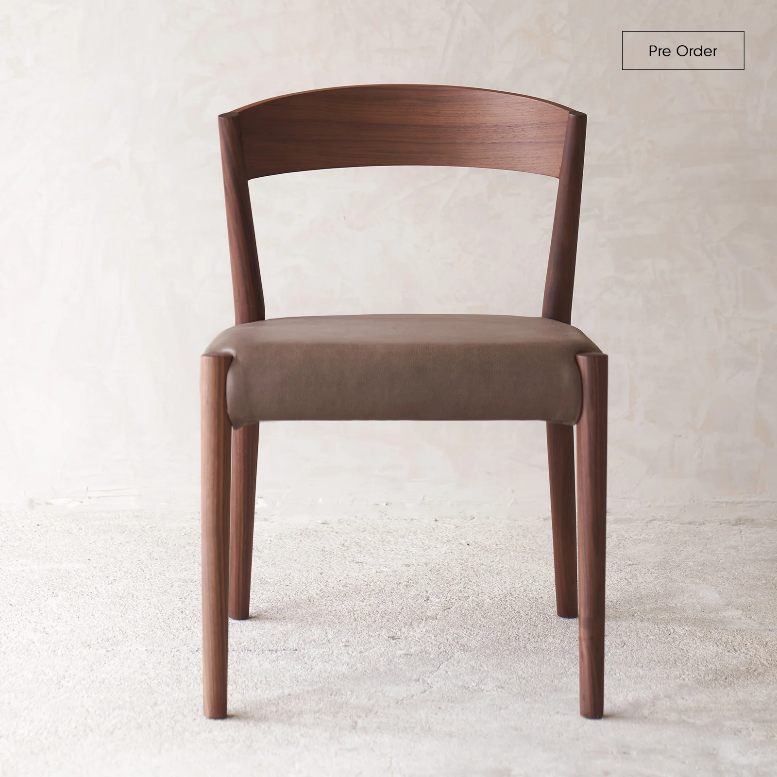 Genuine Ronda Dining Chair Walnut Frame – Bespoke Leather Classic