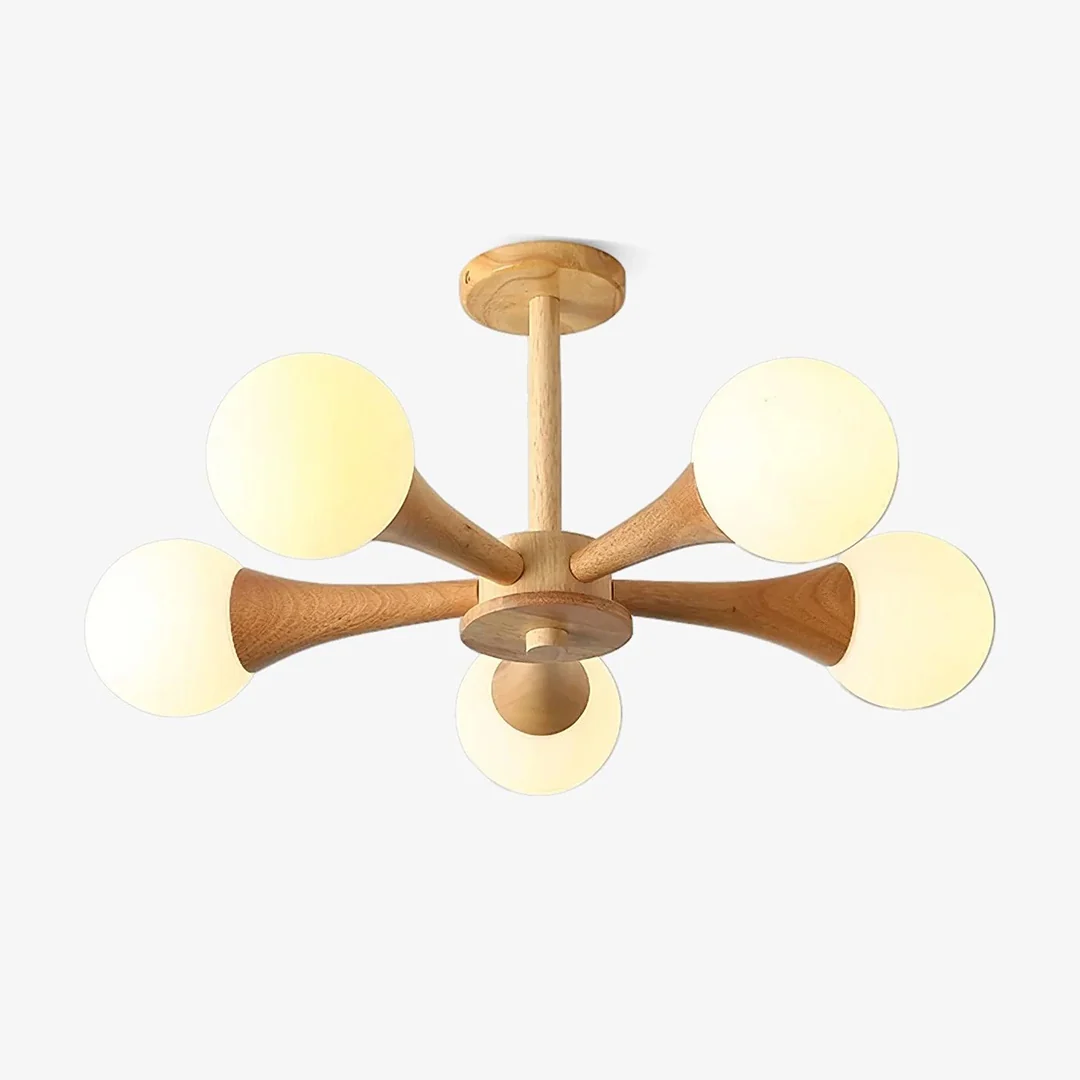 Official Cream Wind Glass Chandelier Selected