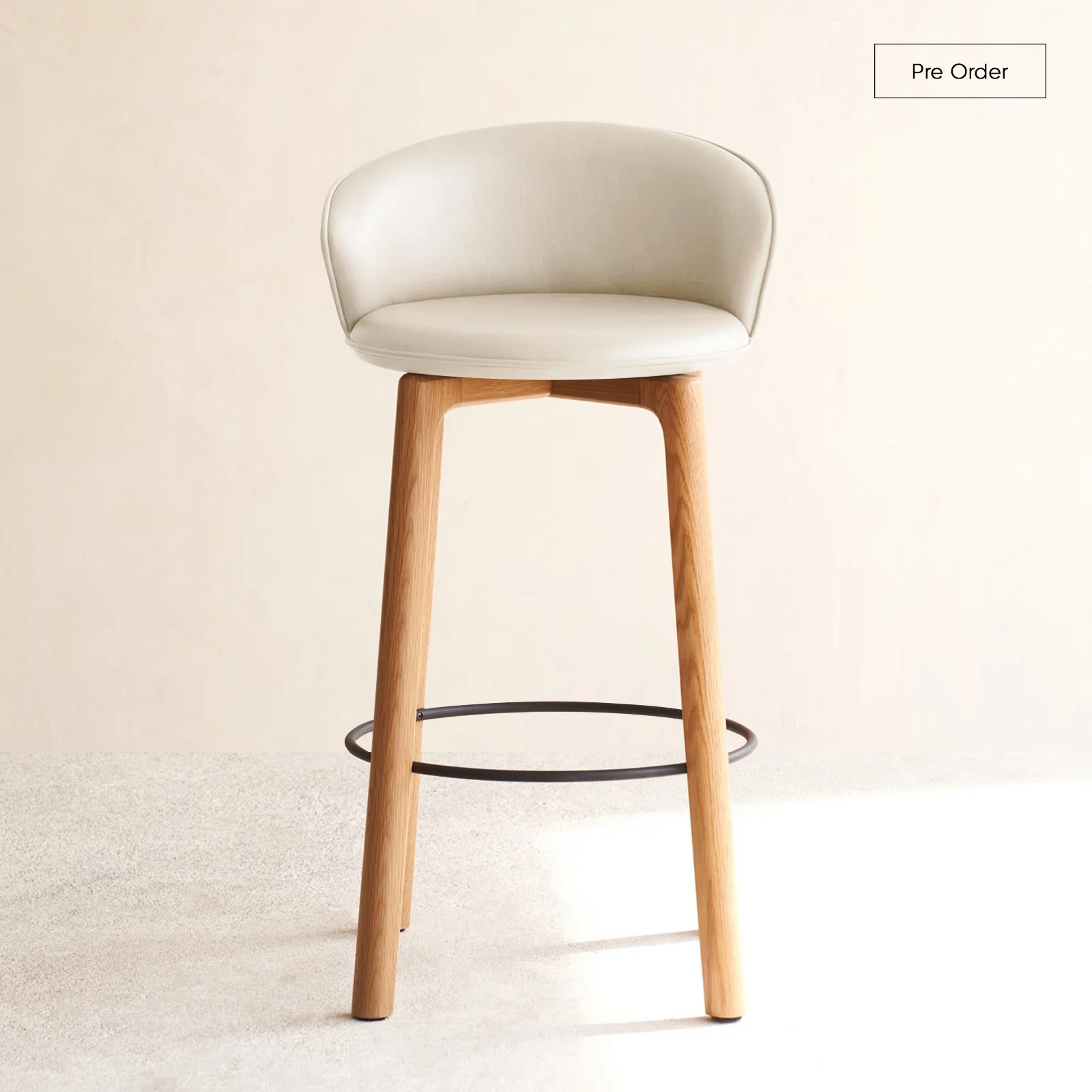 Effective Glide Bar Stool Bespoke Leather Expertly Made
