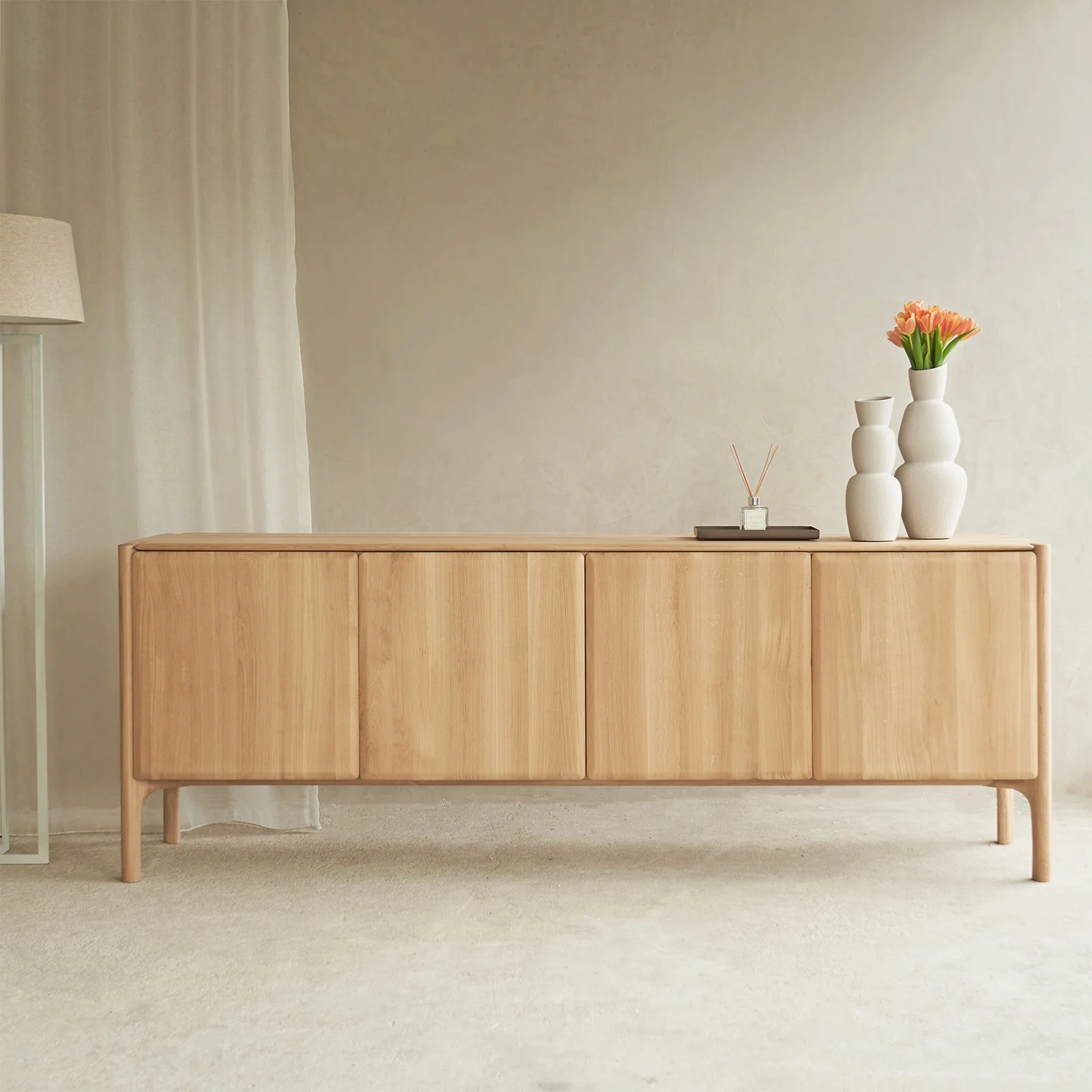 Convenient PI Sideboard Oak 230cm Green