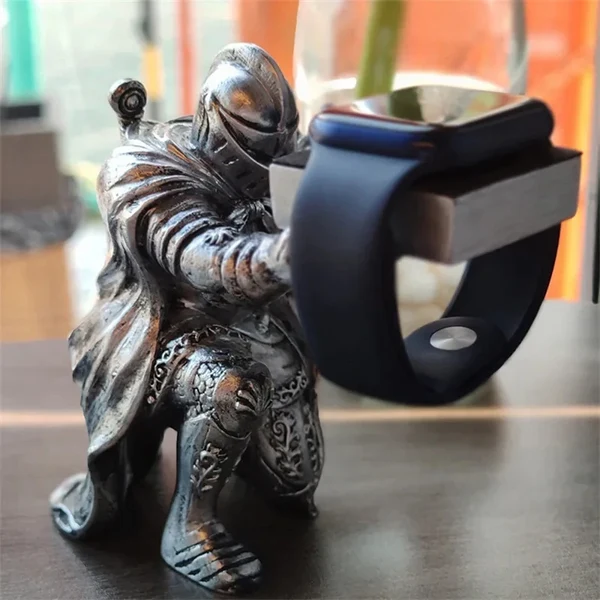 Official Knight Figurine Watch Holder Fine Crafted