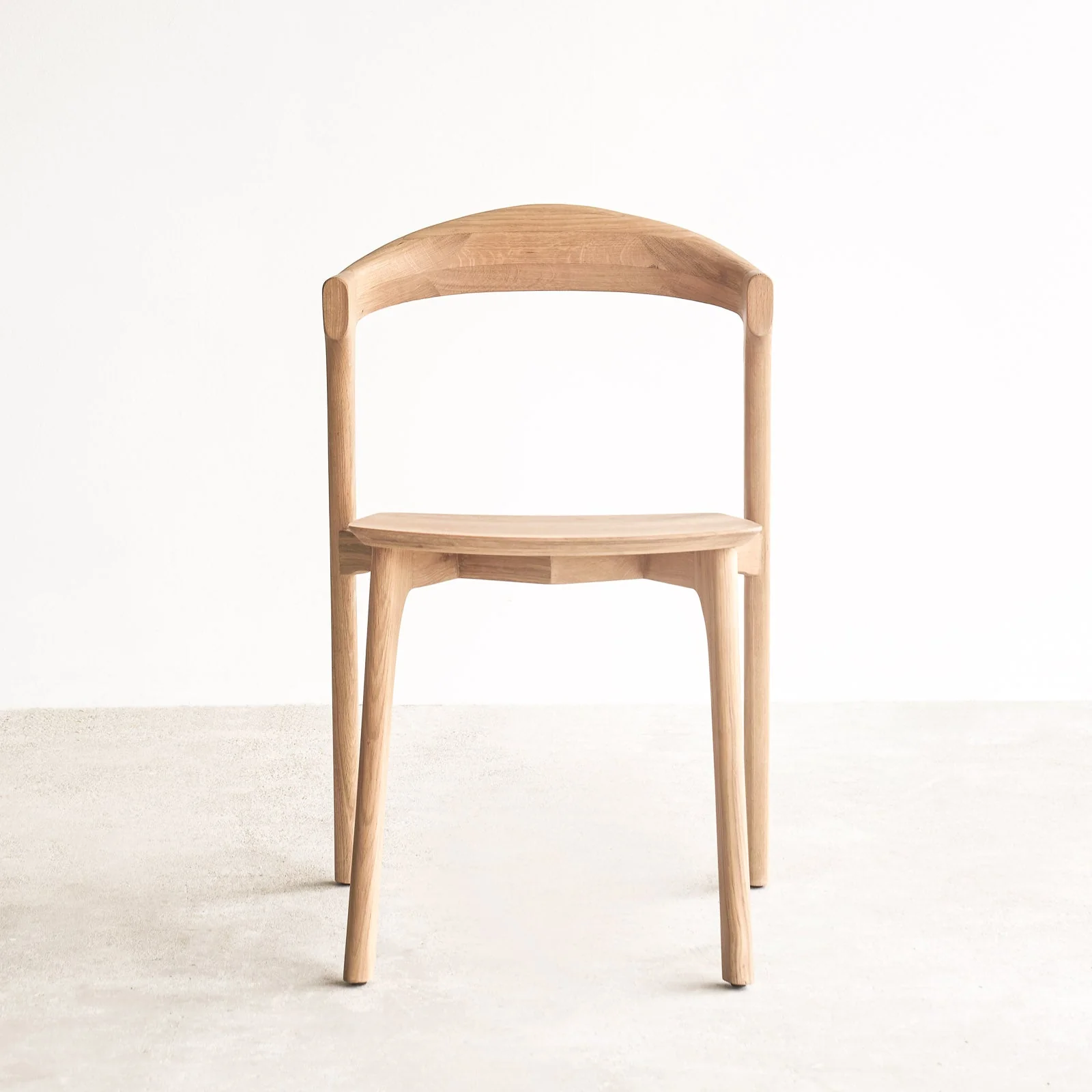 Minimalist Bok Dining Chair Natural Oak Safe