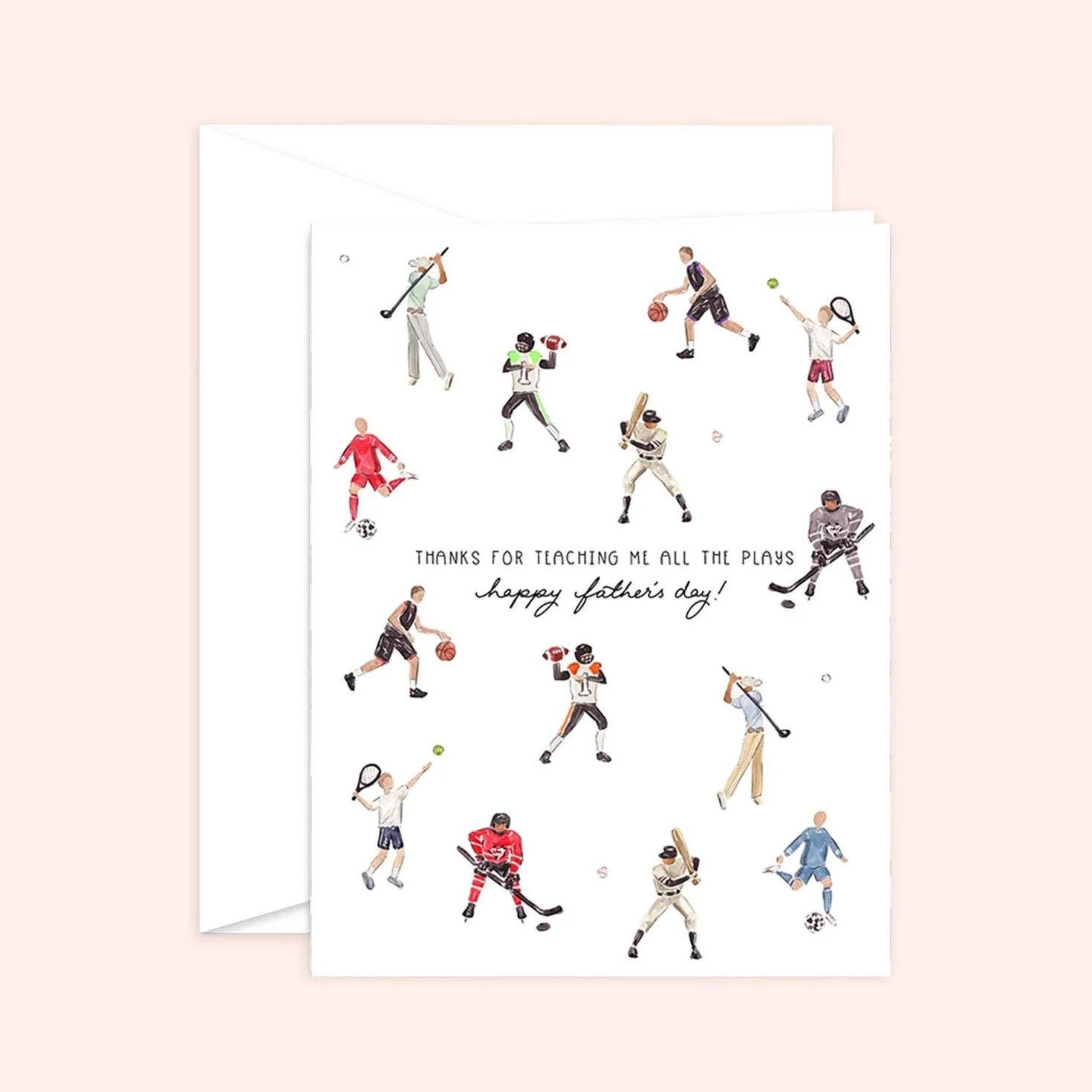 Efficient Teaching Me the Plays Card Father’s Day Card Smooth