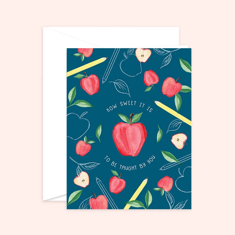 Advanced Teacher Appreciation Card Fashionable