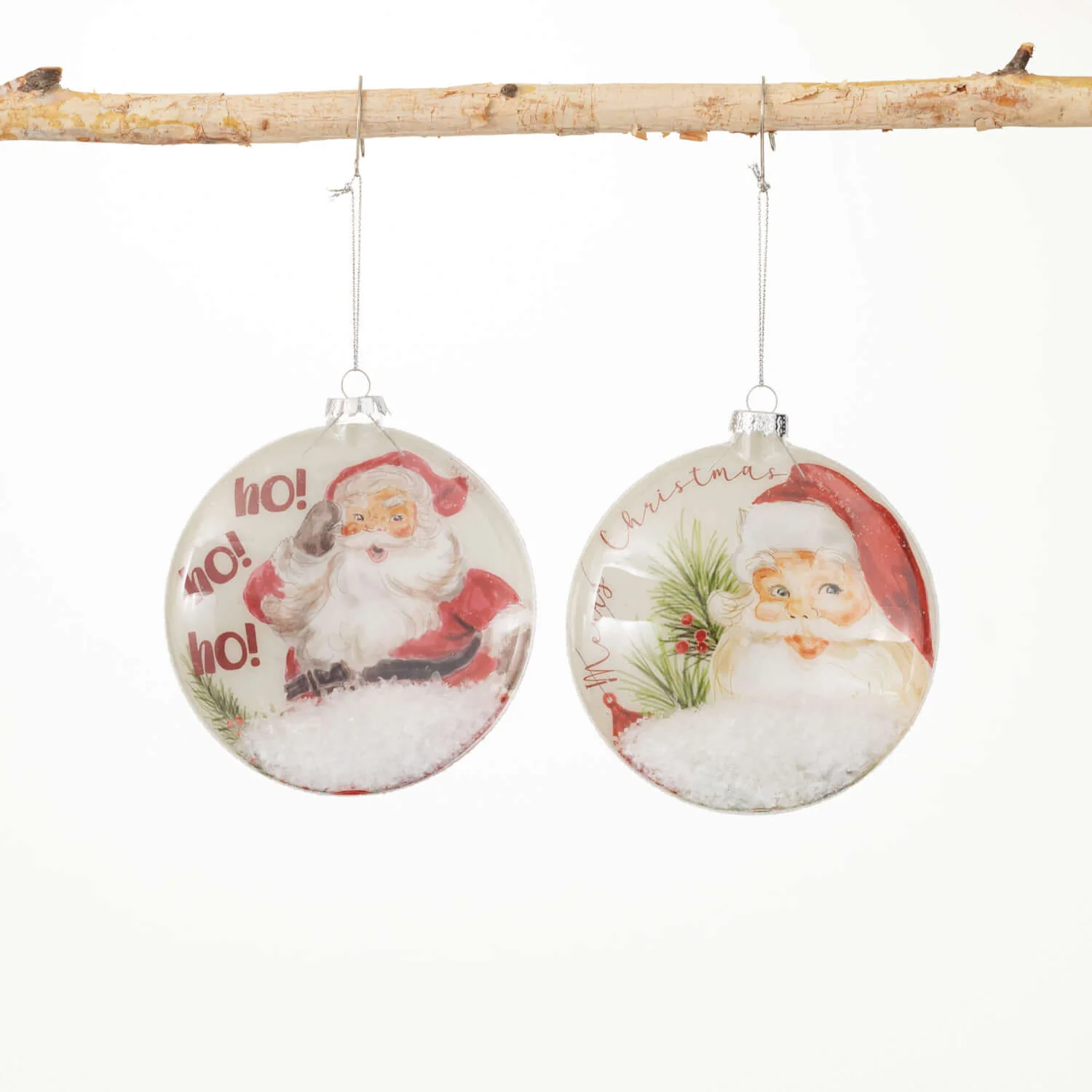 Reliable Retro Santa Disc Ornament Healthy