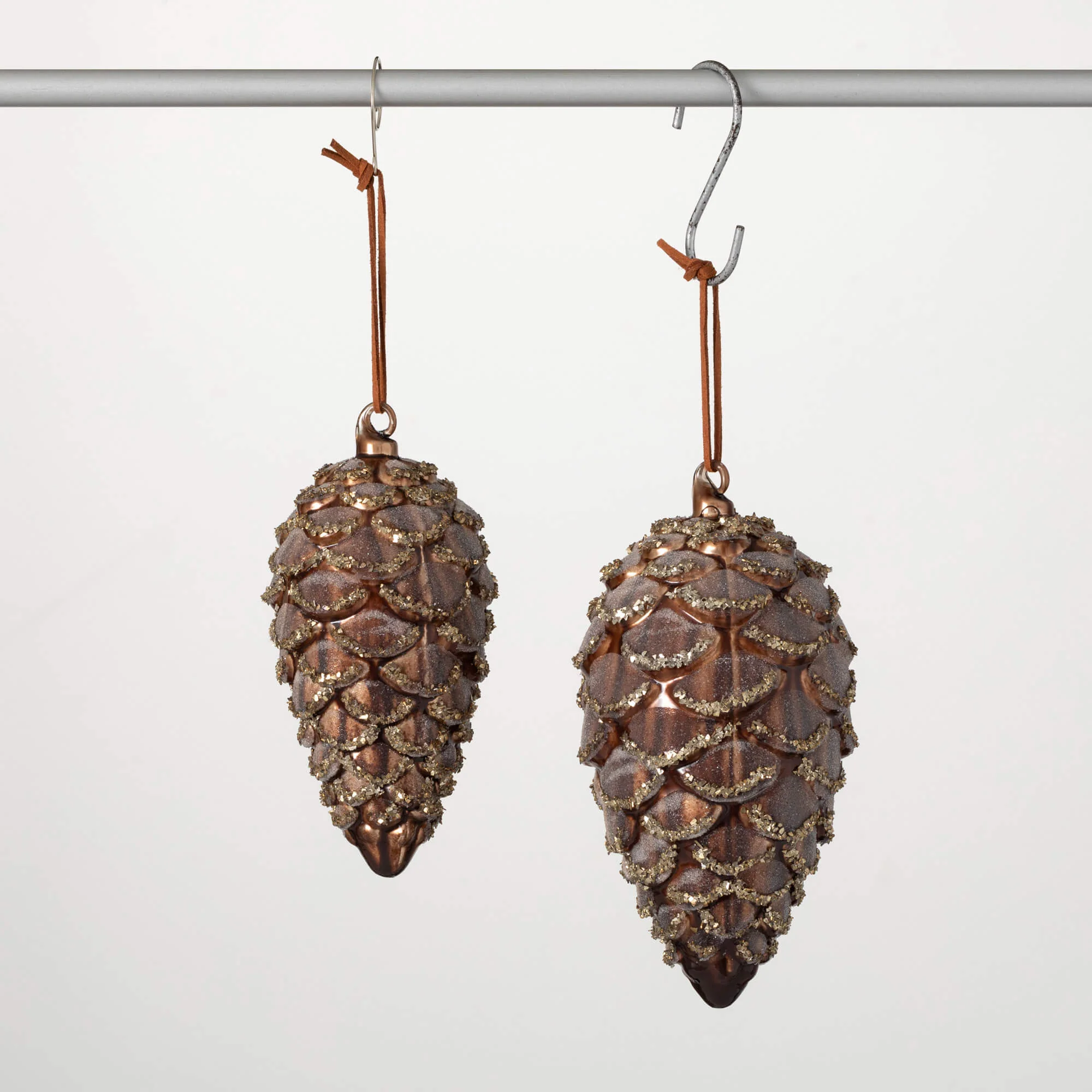 Easy-to-Use Sparkling Pinecone Glass Ornaments Quality
