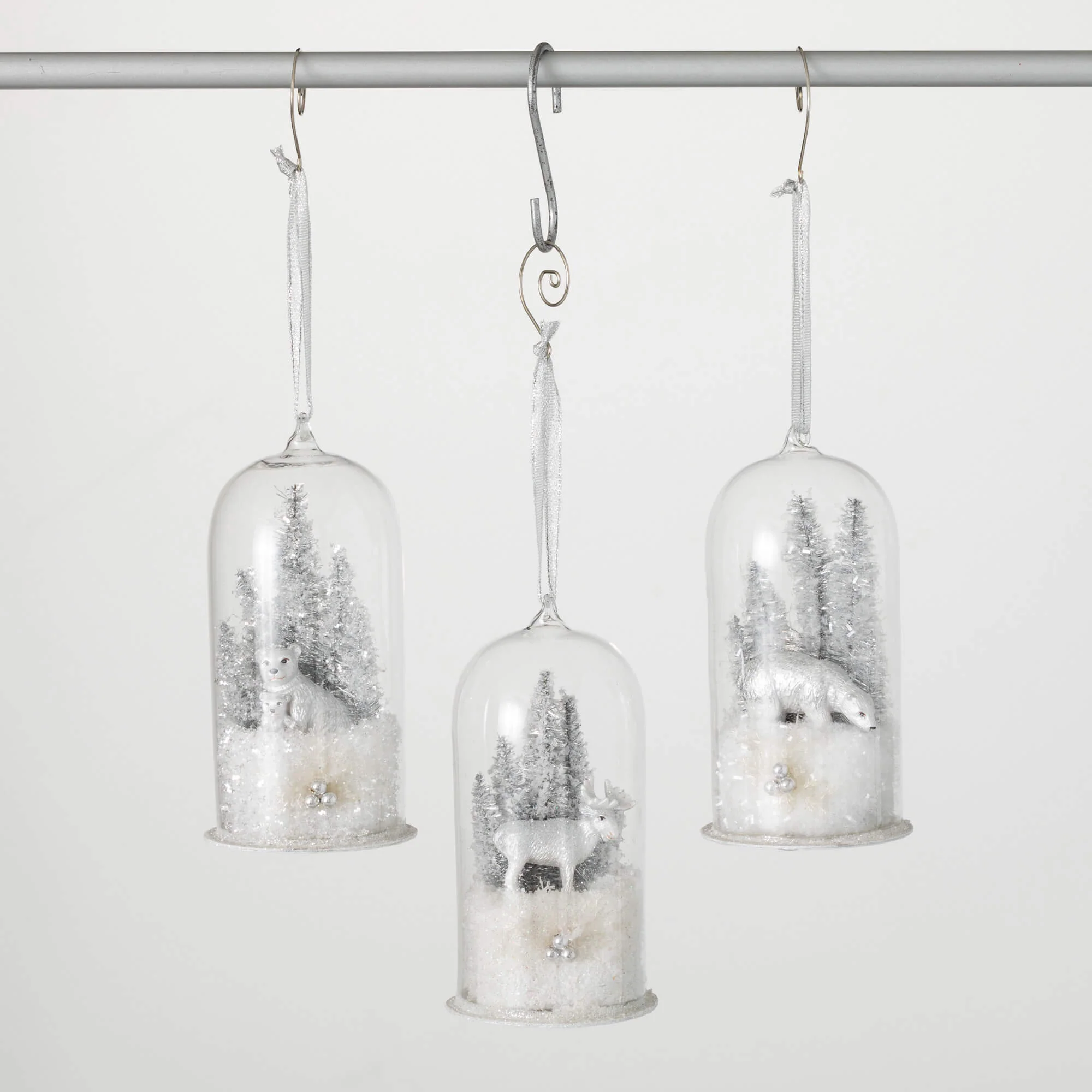 Professional Woodland Animal Snow Globe Ornament Exceptional
