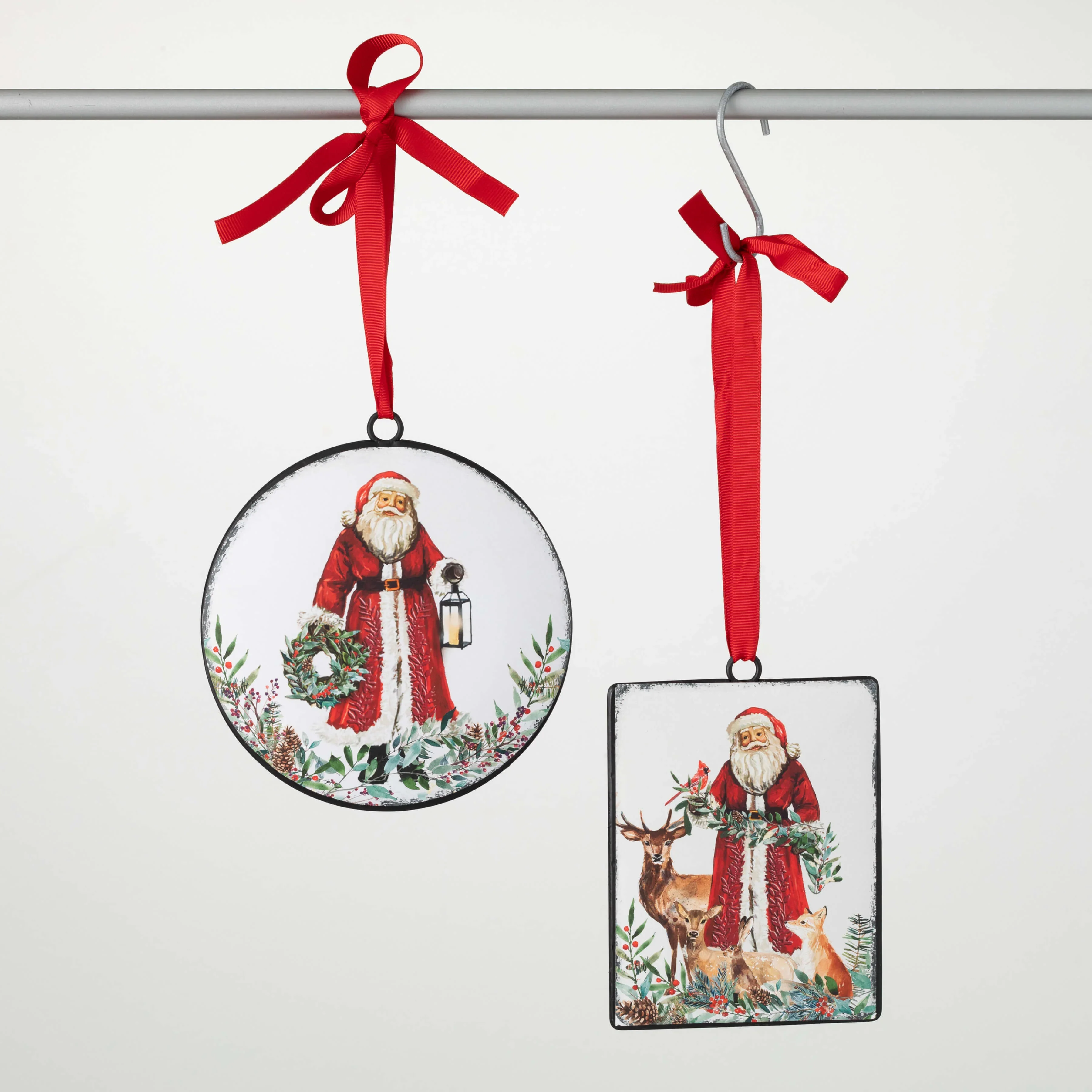 Trusted Rustic Santa Metal Ornament Next-Generation