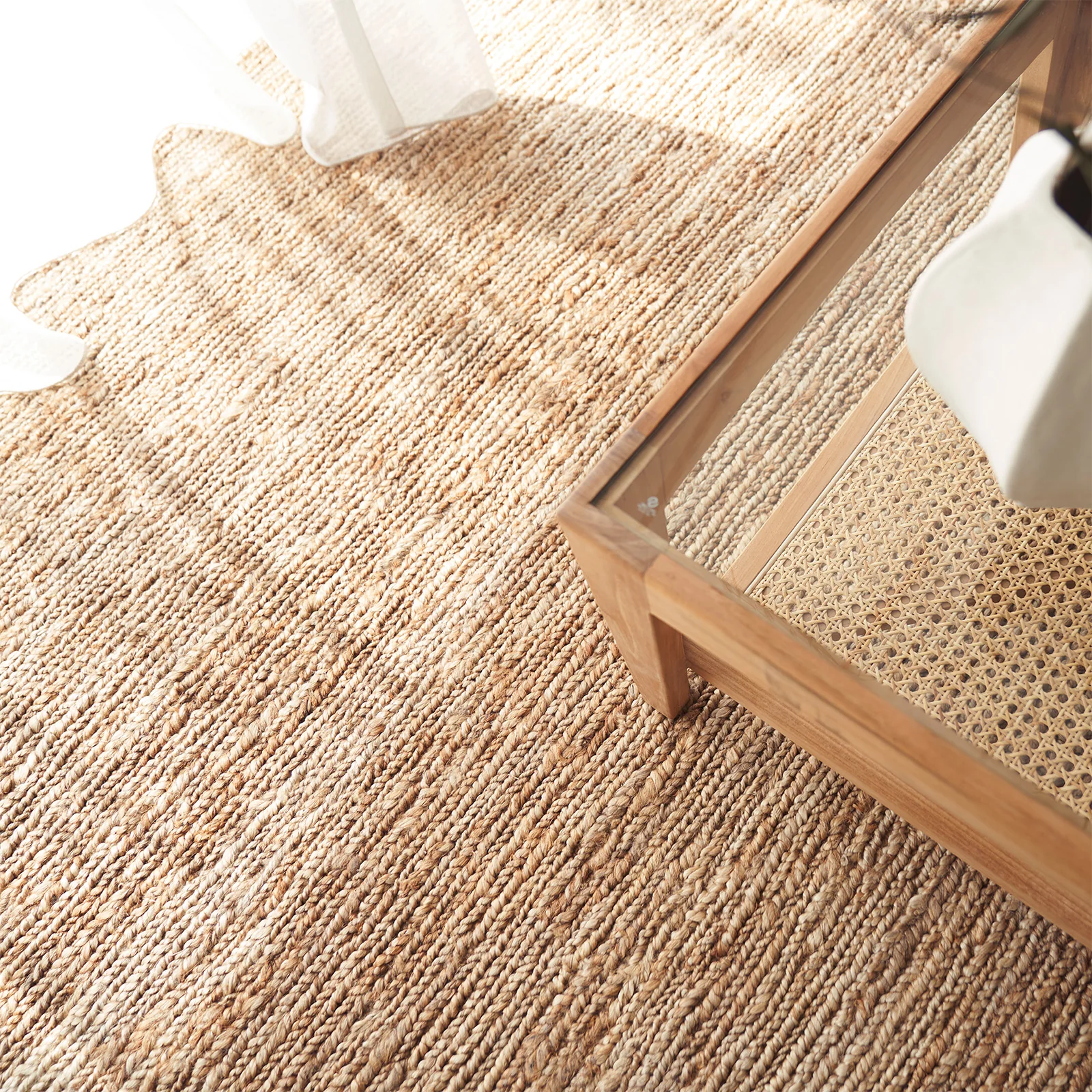 Stylish Sumak Jute Rug Natural Dependable