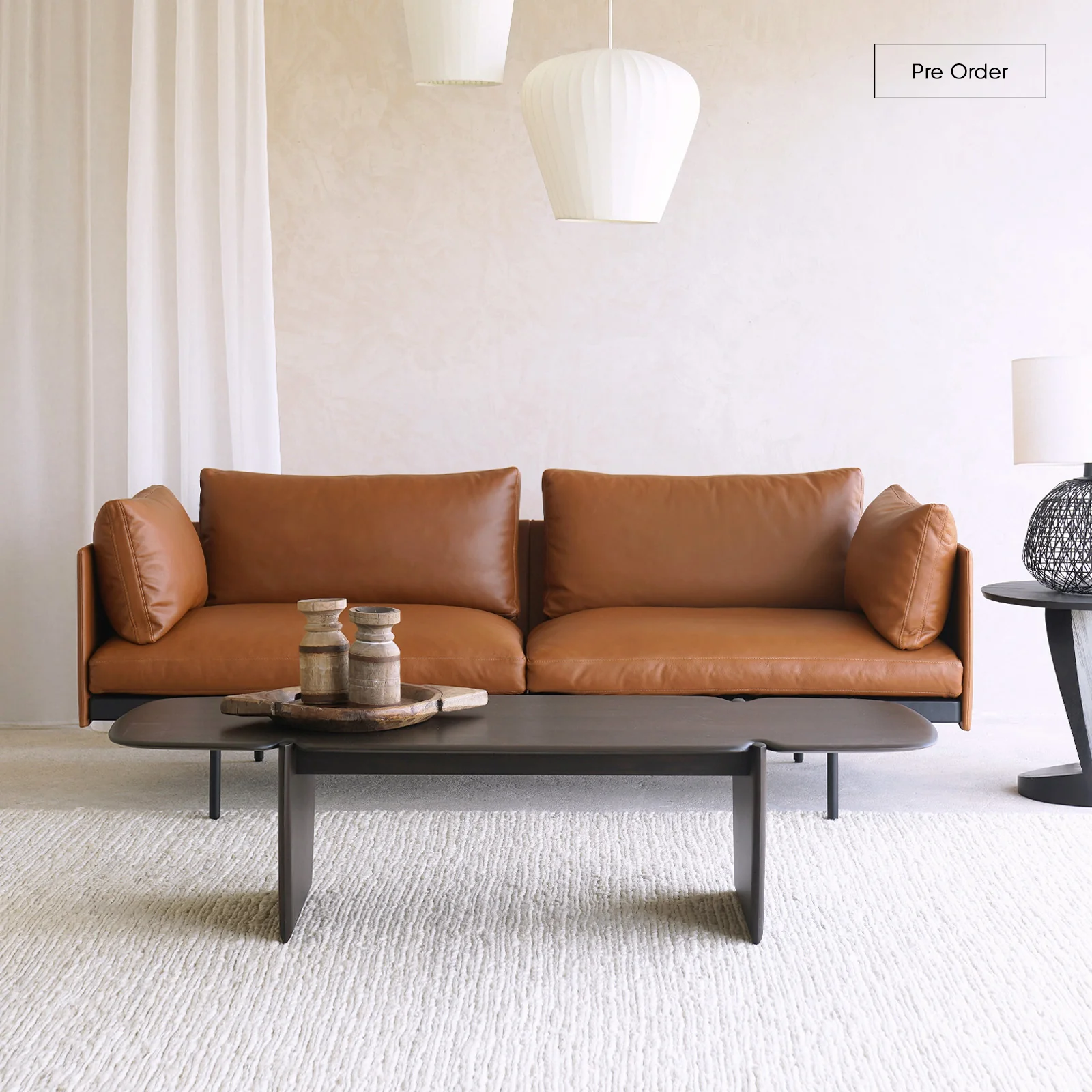 Genuine Bureau Sofa Bespoke Fabric Leather Modern