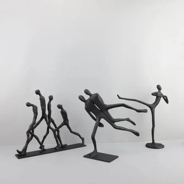 Stylish Abstract Cast Iron Figurines Healthy