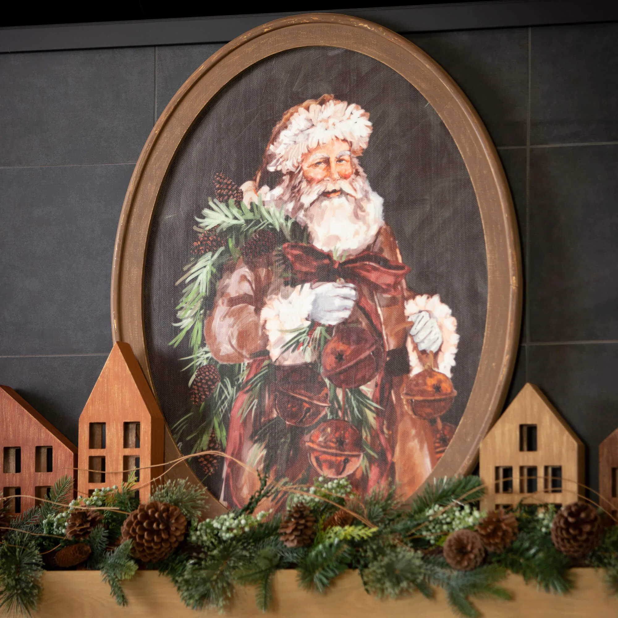 Carefully Designed Santa Portrait Wall Art 26 x 34 Trendy