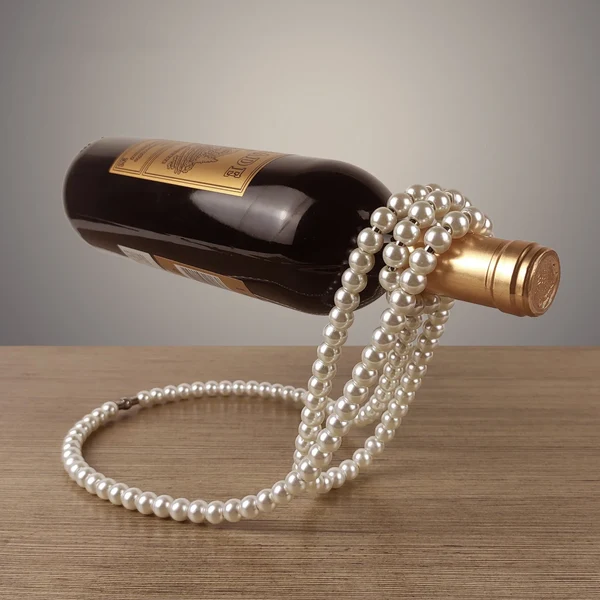 Casual Luxury Pearl Wine Bottle Holder Safe