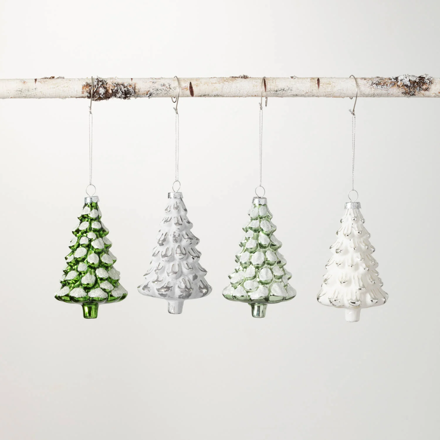 Top-Quality Glass Snowy Tree Ornaments Exceptional