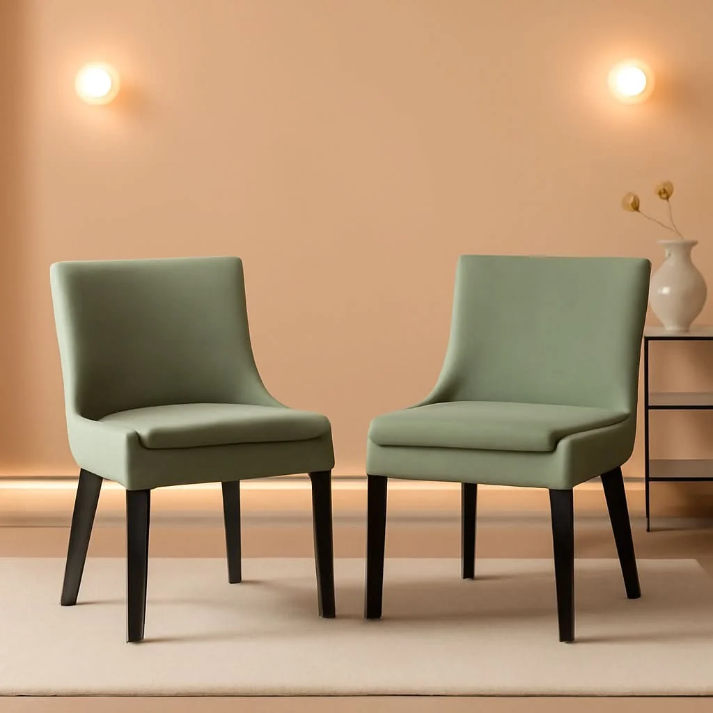 Eco-Friendly Modern Upholstered Dining Chair Set 6 Chairs Dining Room Responsible