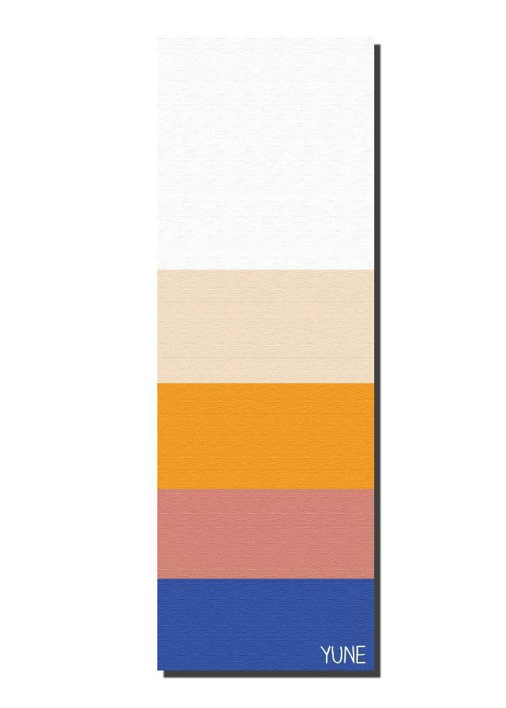 Effective Yoga Mat 6mm Thick Striped Non-Slip Eco Friendly Yune Yoga Bondi Consistent