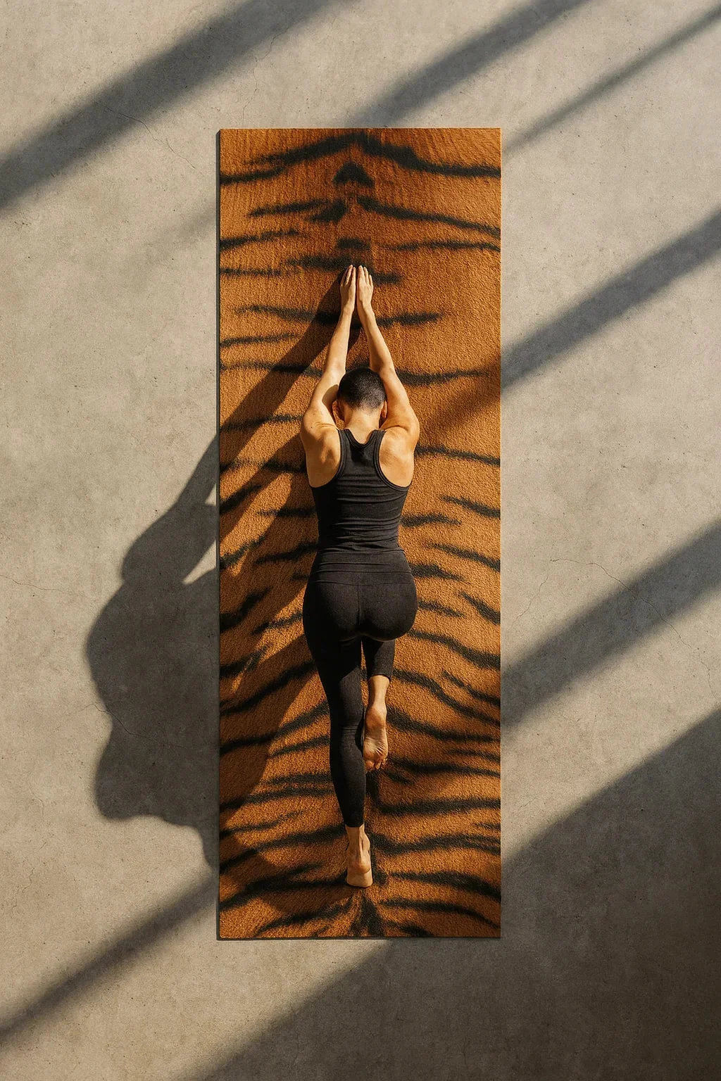 Verified Tiger Stripe Non-Toxic Yoga Mat – Bold Design Earth-Friendly Yune Enhanced