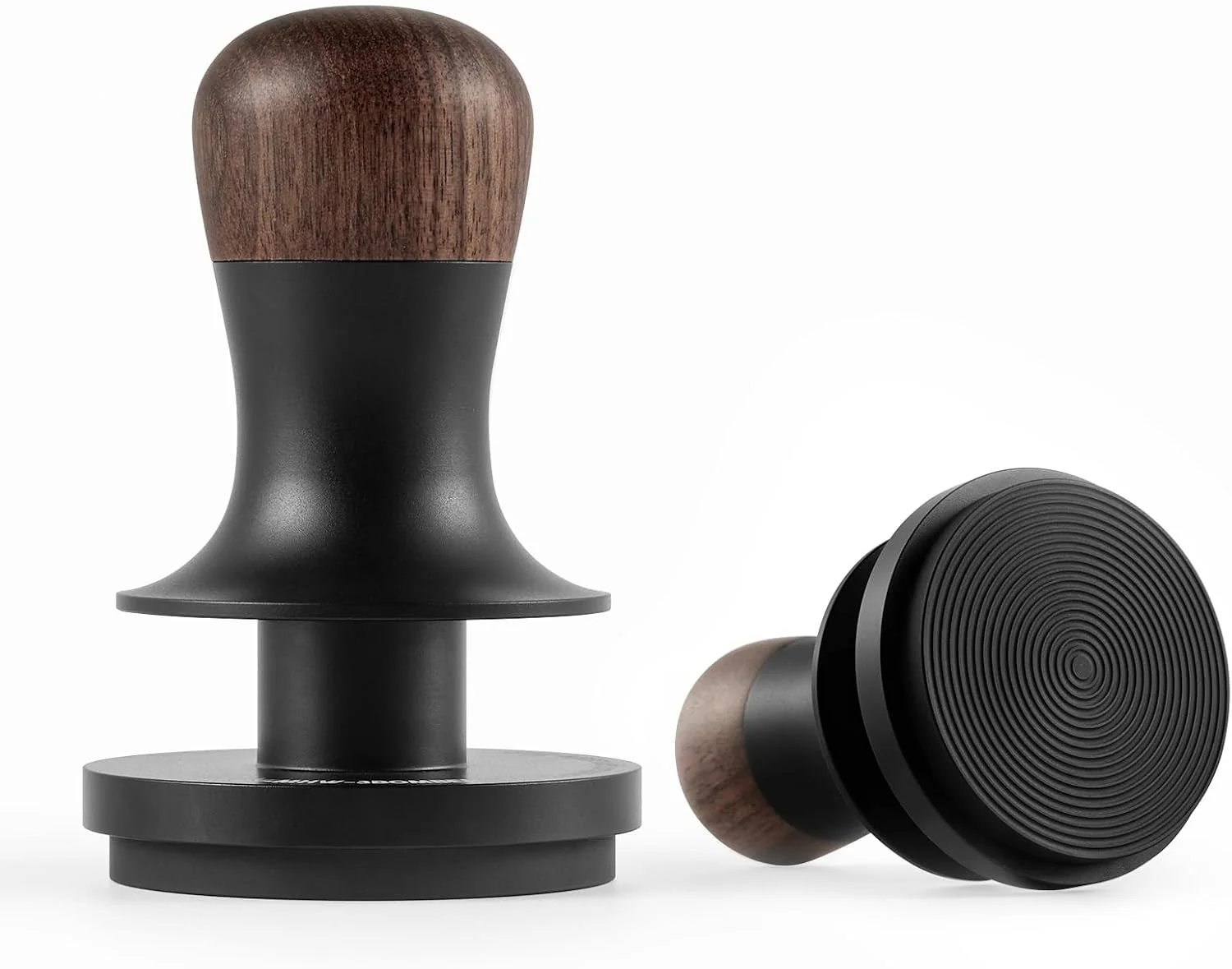 Excellent MHW-3BOMBER 53.35mm Espresso Coffee Tamper with Three Spring Loaded Calibrated Espresso Tamper 30lbs 54mm Espresso Hand Tamper with Sound Feedback Titanium Coating Black T6177T-OS World-Class