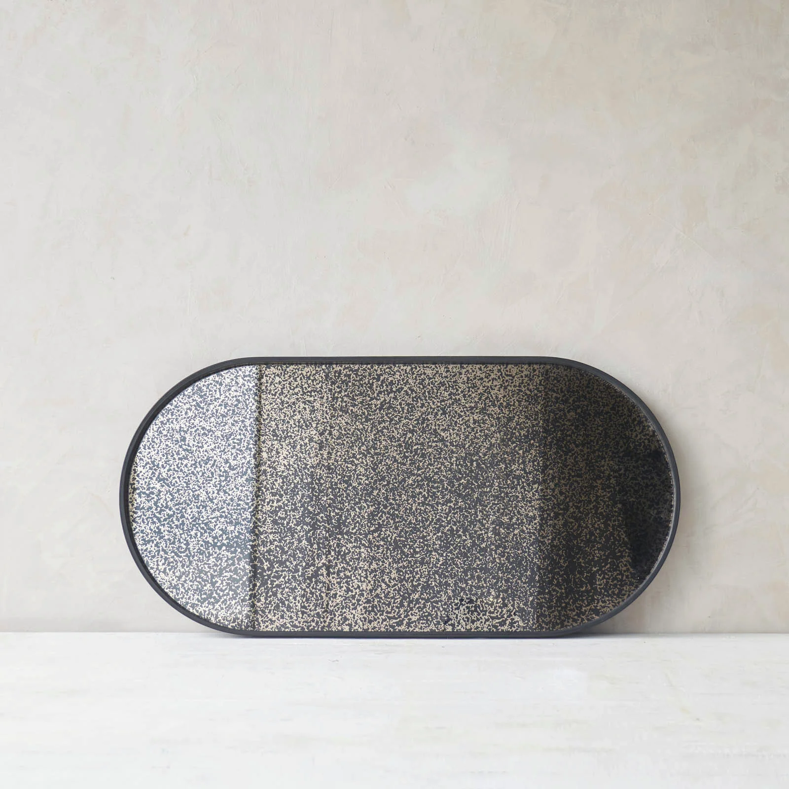 Authentic Aged Mirror Tray Bronze 71cm High-Performance