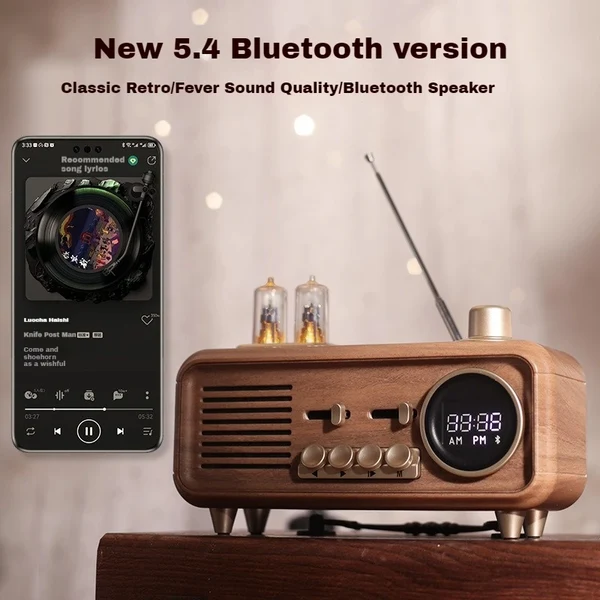 Fast Retro Bluetooth Speaker with FM Radio Durable