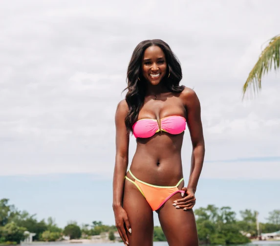 Environmentally Friendly Heat Swimwear Women’s Neon Lights Bikini Reliable
