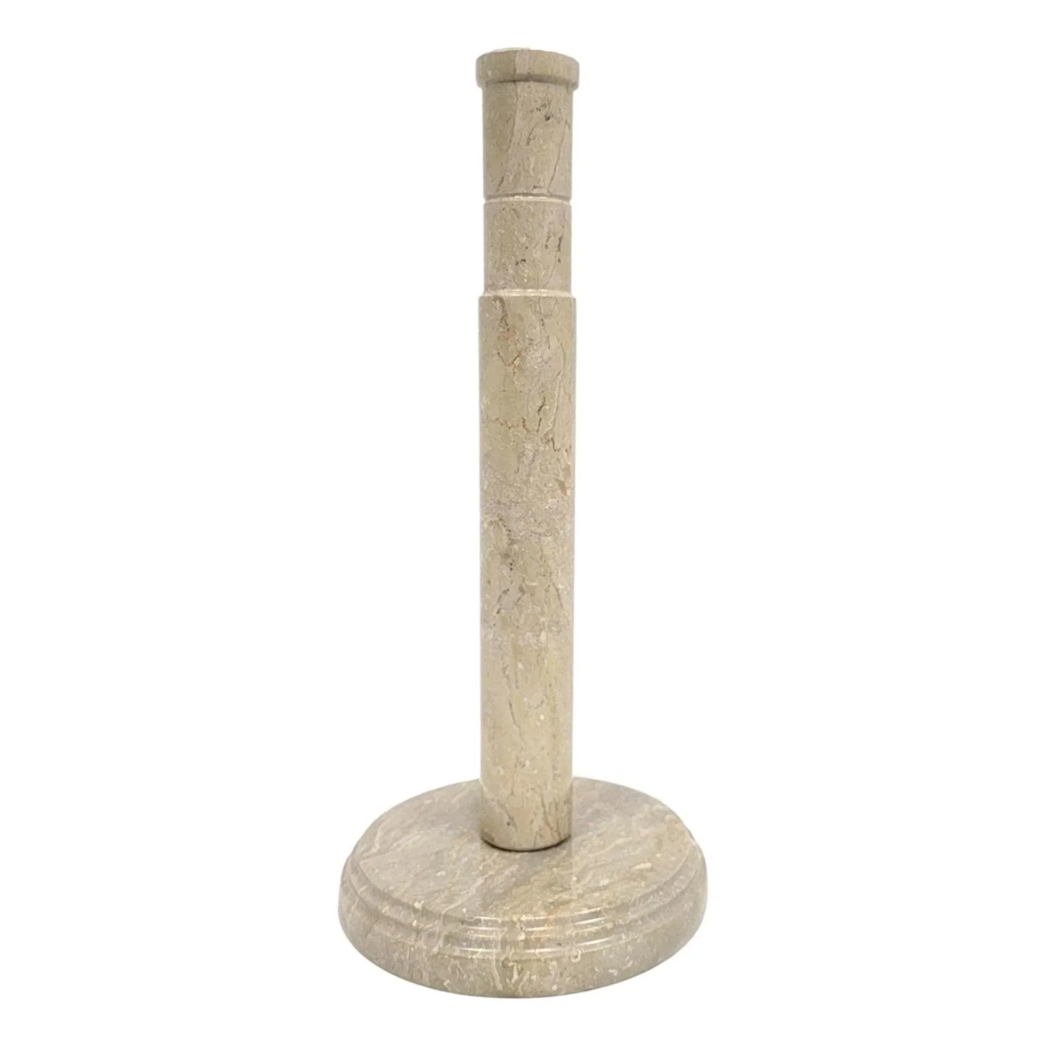 Effective Sahara Beige Marble Kitchen Towel Holder Despenser Natural