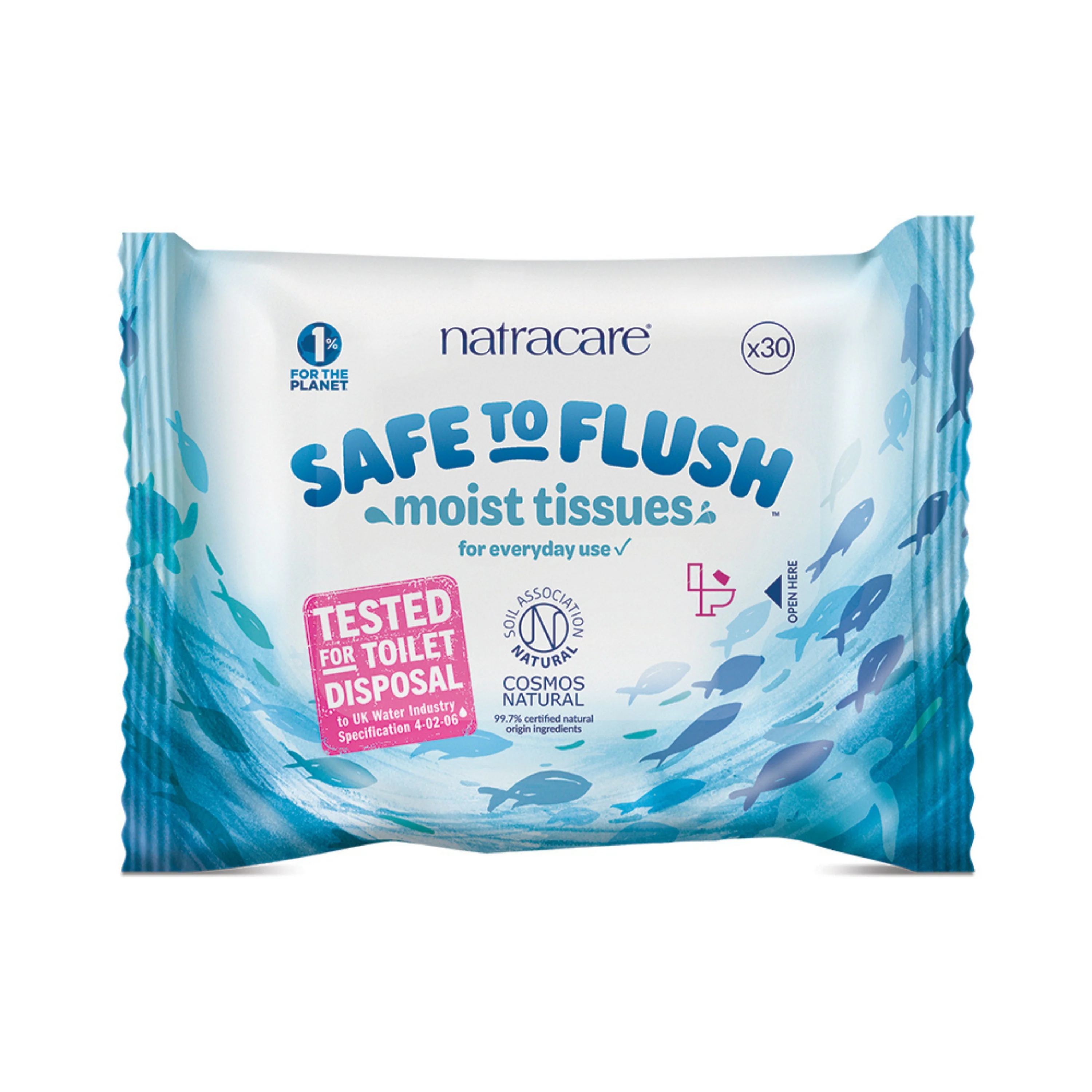 Smooth Natracare Flushable Moist Tissues Efficient