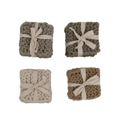 Effective Cotton Crocheted Coasters – Set of 4 Fashionable