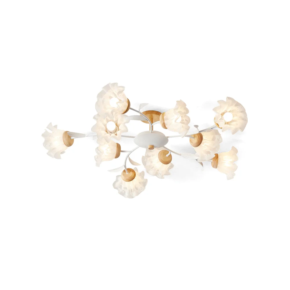 Fashionable Canister Flower Ceiling Lamp Soft